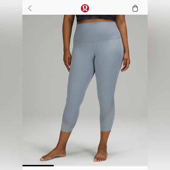 Lululemon wonder under scallop mesh detail leggings - Picture 6 of 6